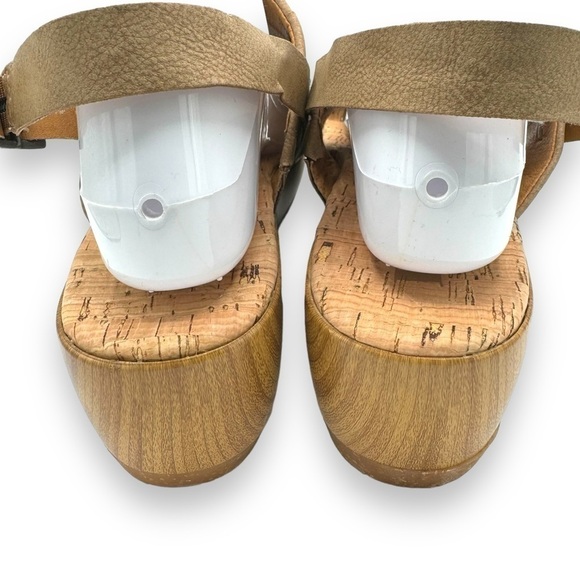 4 for $40 SALE!Korks Fraya Faux Leather Woven Platform Sandals, Natural, Size 10 - Picture 8 of 11